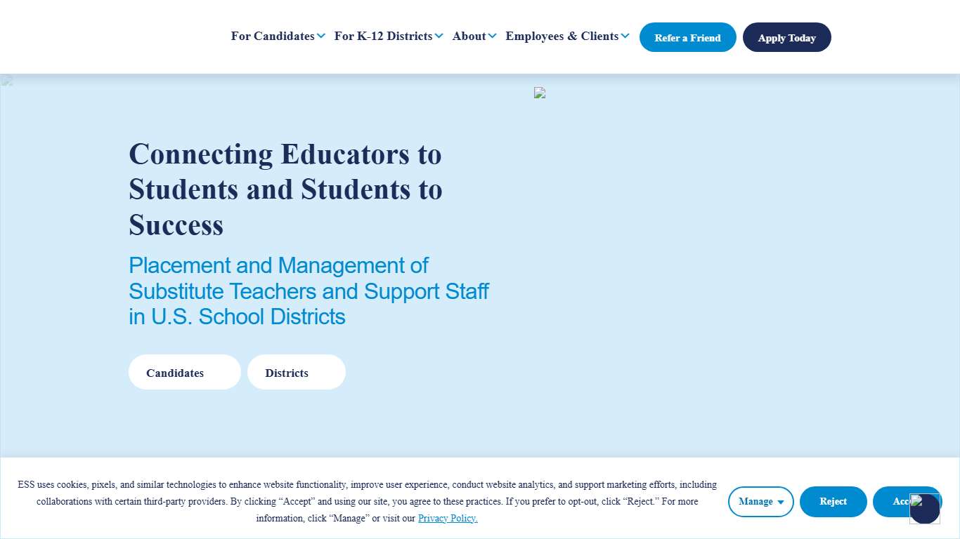 ESS | K-12 Education Personnel & Management Solution