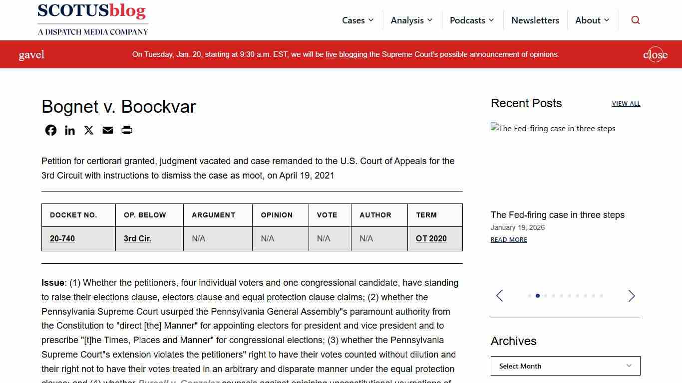 Bognet v. Boockvar - SCOTUSblog